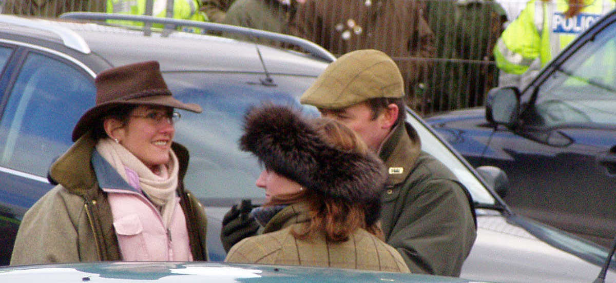 Countryside Alliance regional director Clare Rowson and Simon Hart Chief Executive of the Countryside Alliance