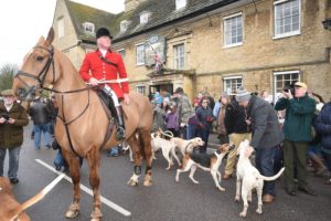 Fitzwilliam Hunt: New Year's Day hunt at Wansford.