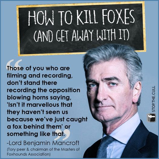 Lord Benjamin Mancroft Masters of Foxhounds Association Chairman