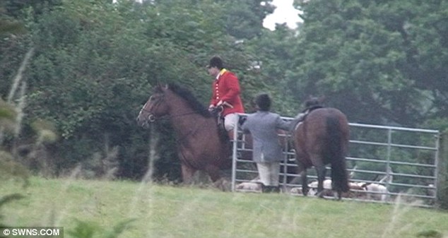 The alleged hunt took place close to Clapton, near Crewkerne, in Somerset, on Sunday