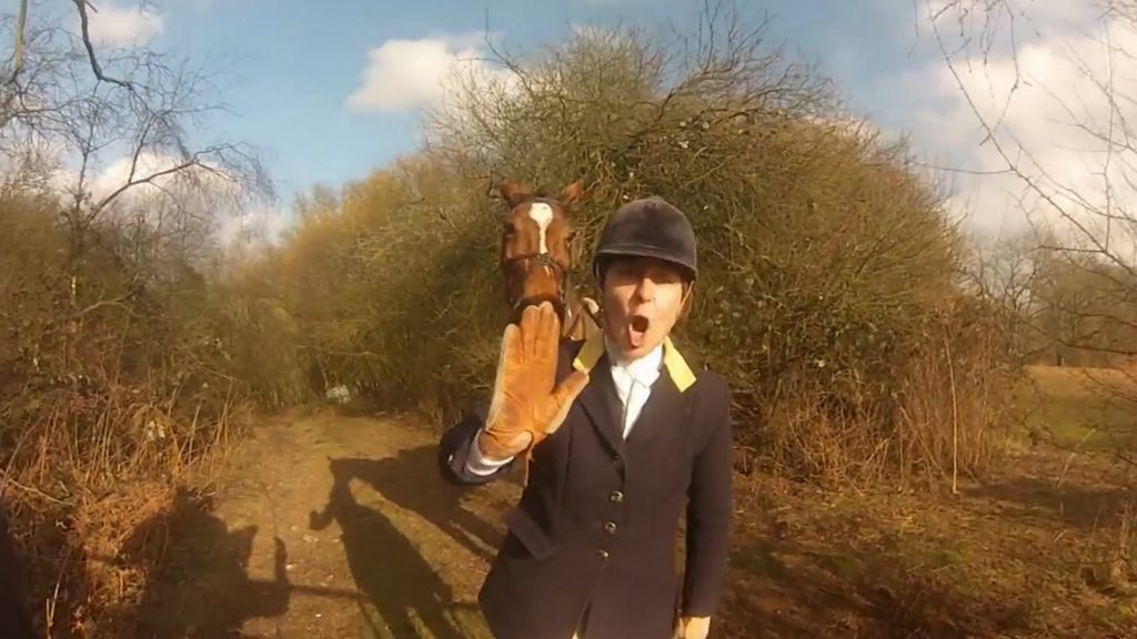 Princess Eugenie’s Godmother Lulu Hutley at Surrey Union Hunt