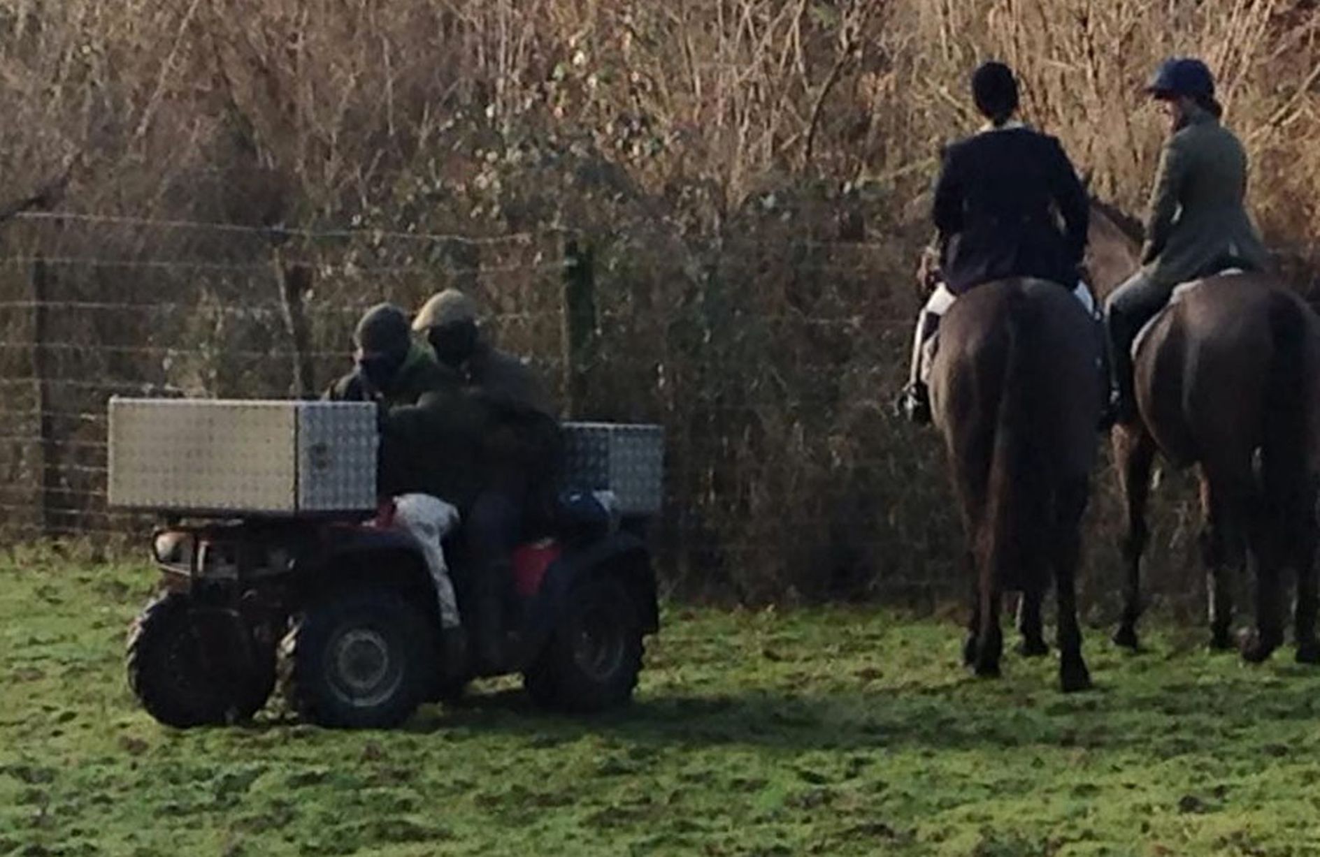 Masked terriermen of the Surrey Union Hunt